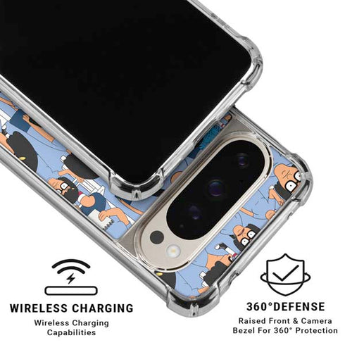Bobs Burgers Tina Belcher Google Pixel 9/9 Pro Clear Case